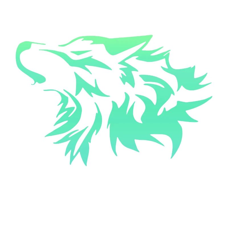 Loup vert vif