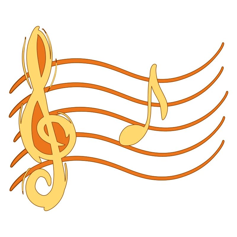 Violin Key Note La / A Note Lines Partition Partition
