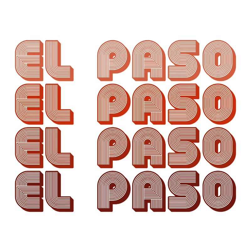 El Paso Gradient Retro Muster