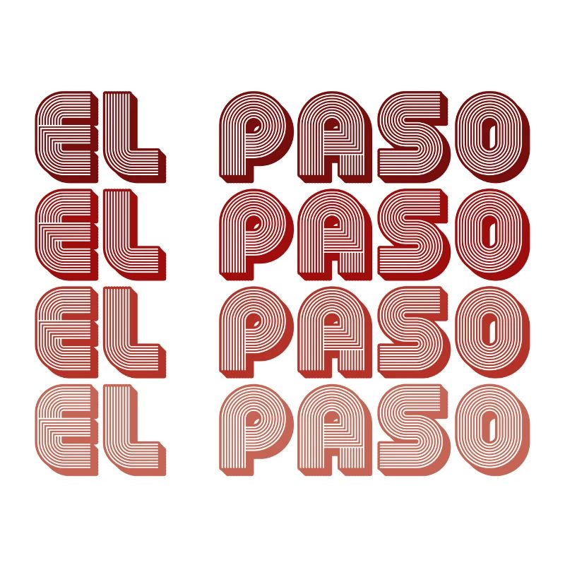 El Paso Block Letters Grid