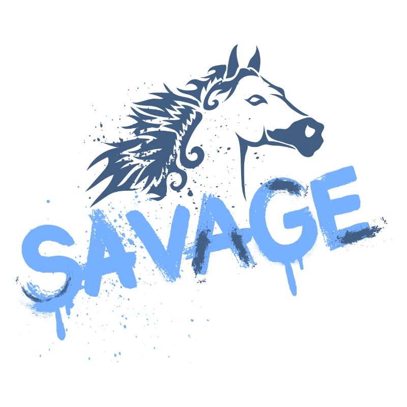 Conception de graffiti de cheval sauvage