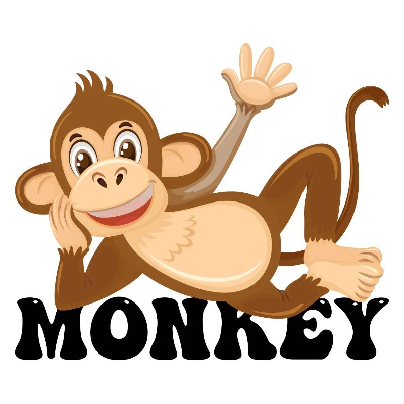Illustration de salon de singe joyeux
