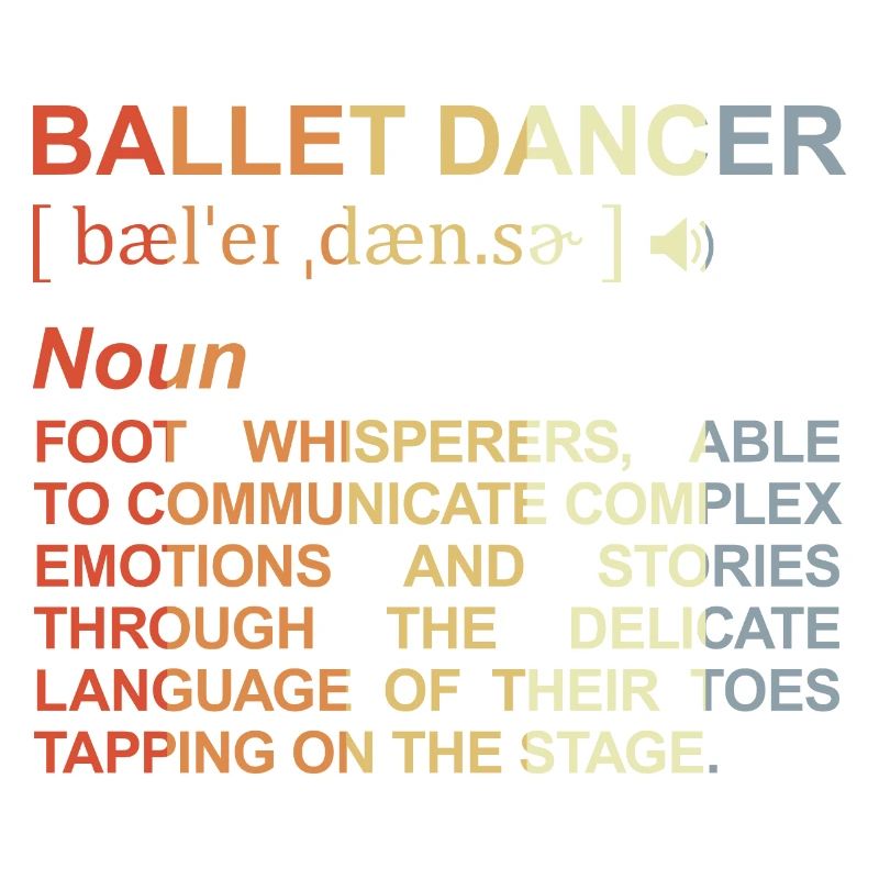 Danseuse de ballet Explication des termes