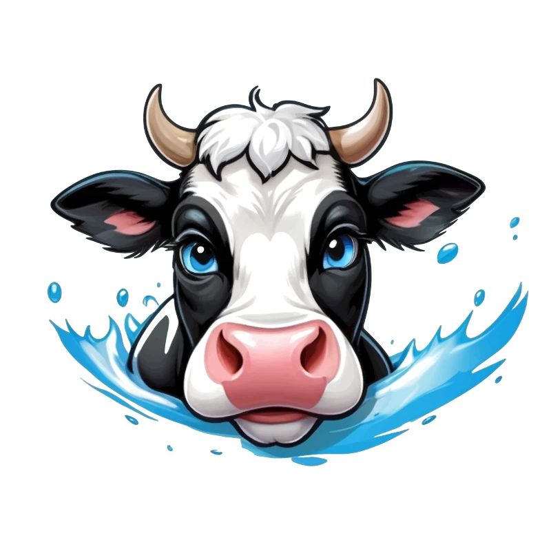 Douce éclaboussure de vache
