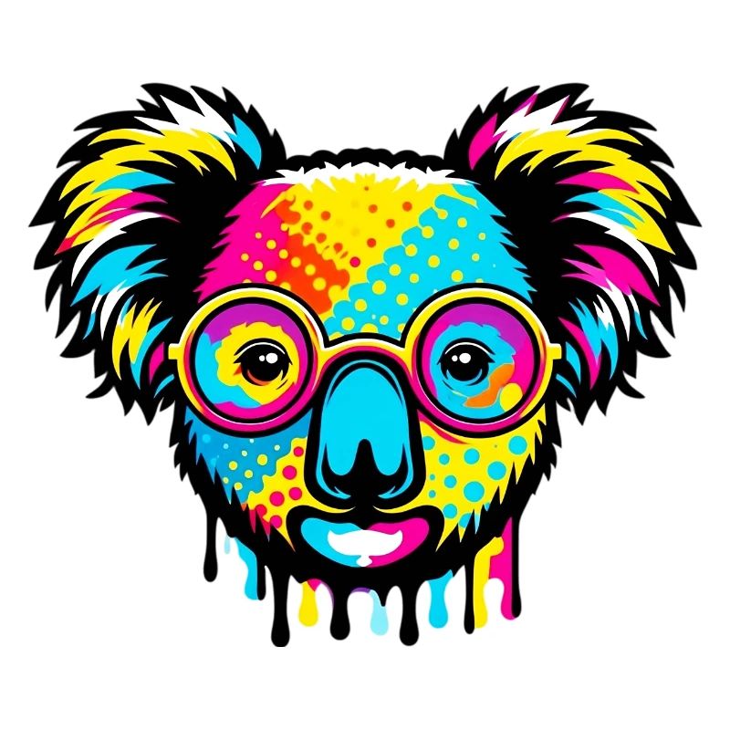 Koala with glasses
