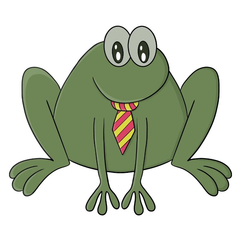 Frosch mit Krawatte