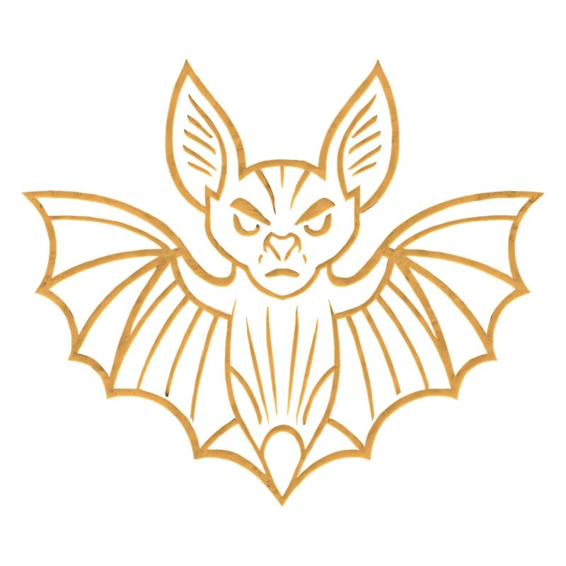 Conception de lignes de chauve-souris dorées