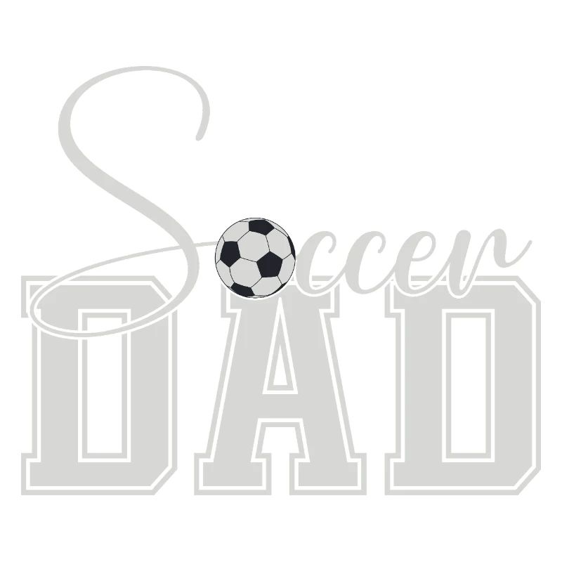 Fußball Papa Uni Block Text
