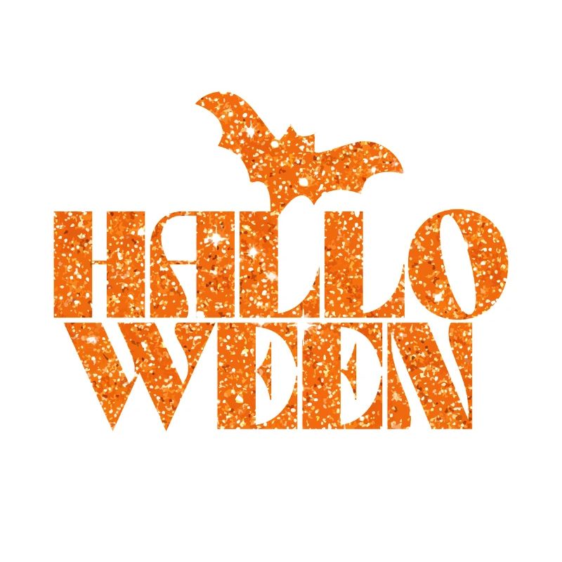 Halloween Glitter Bat Design