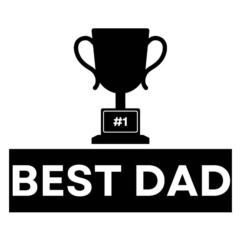 Number 1 Best Dad Bold Typography
