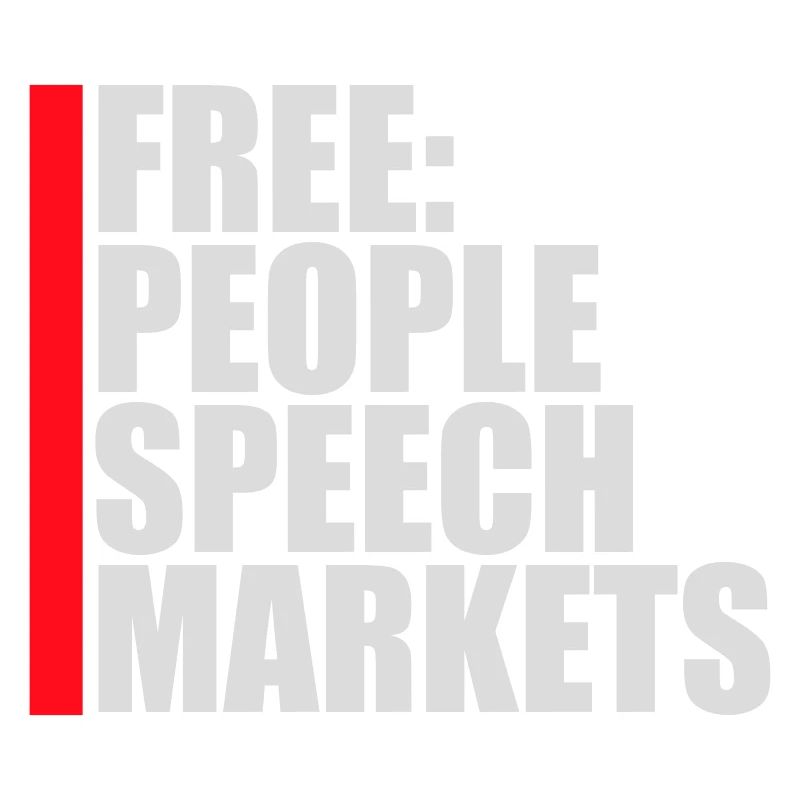 Marché de la liberté d’expression Peuple Libertarian Freedom Logo