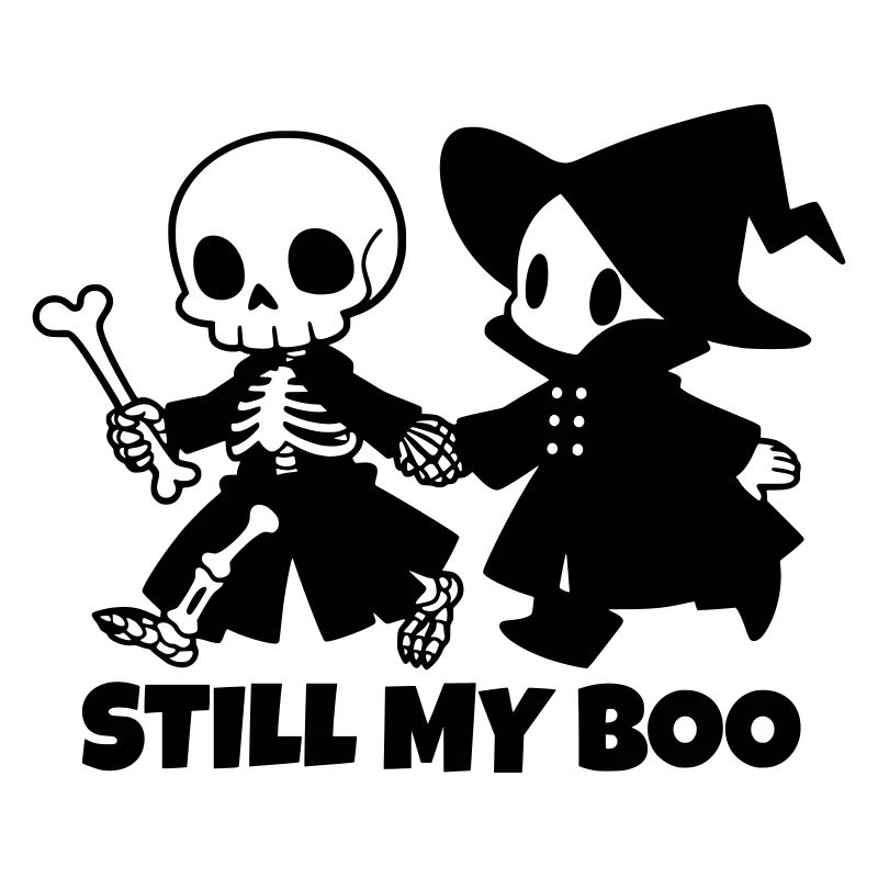Still My Boo Halloween Couple Skeleton Witch