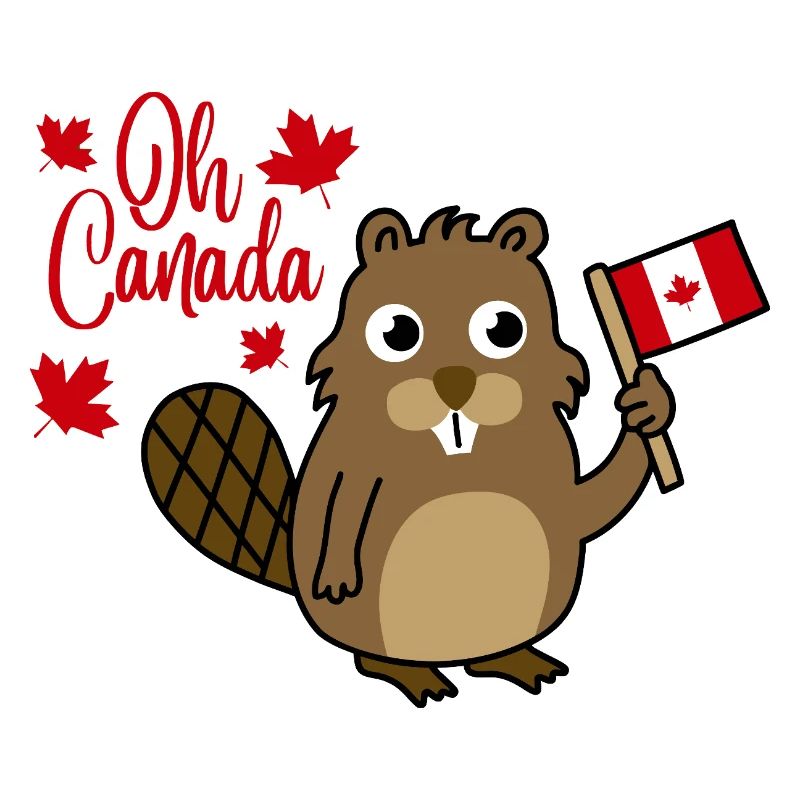 Oh Ours du drapeau du castor du Canada