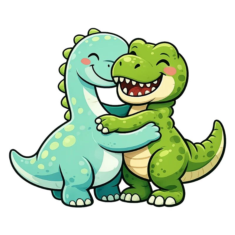Cuddly dinosaurs