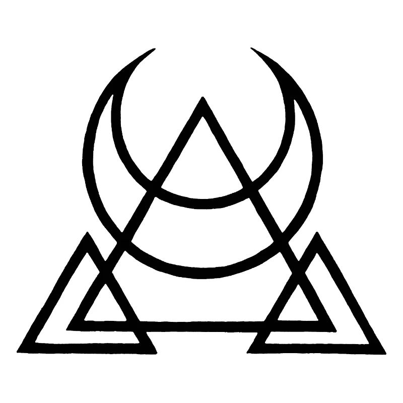 Schwarzes Symbol der ägyptischen Pyramiden