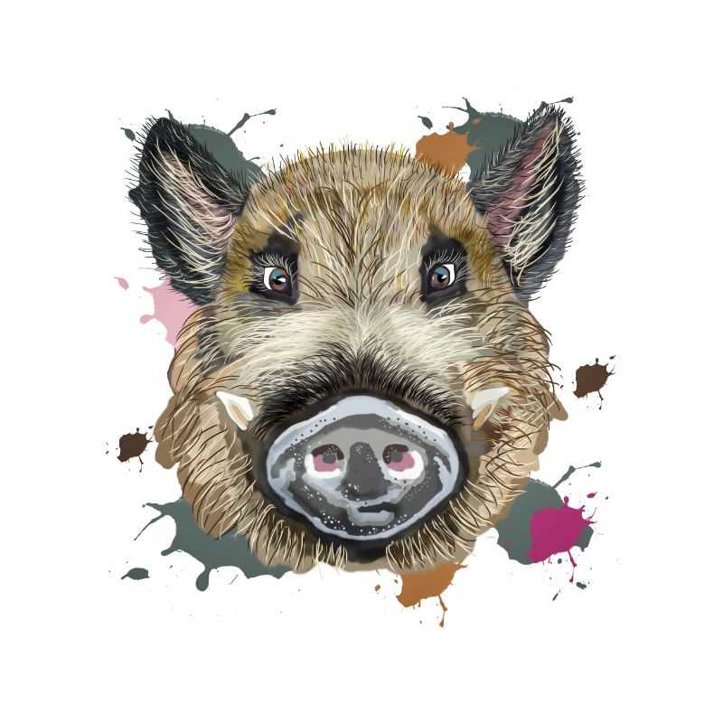 Kopf wilde Illustration
