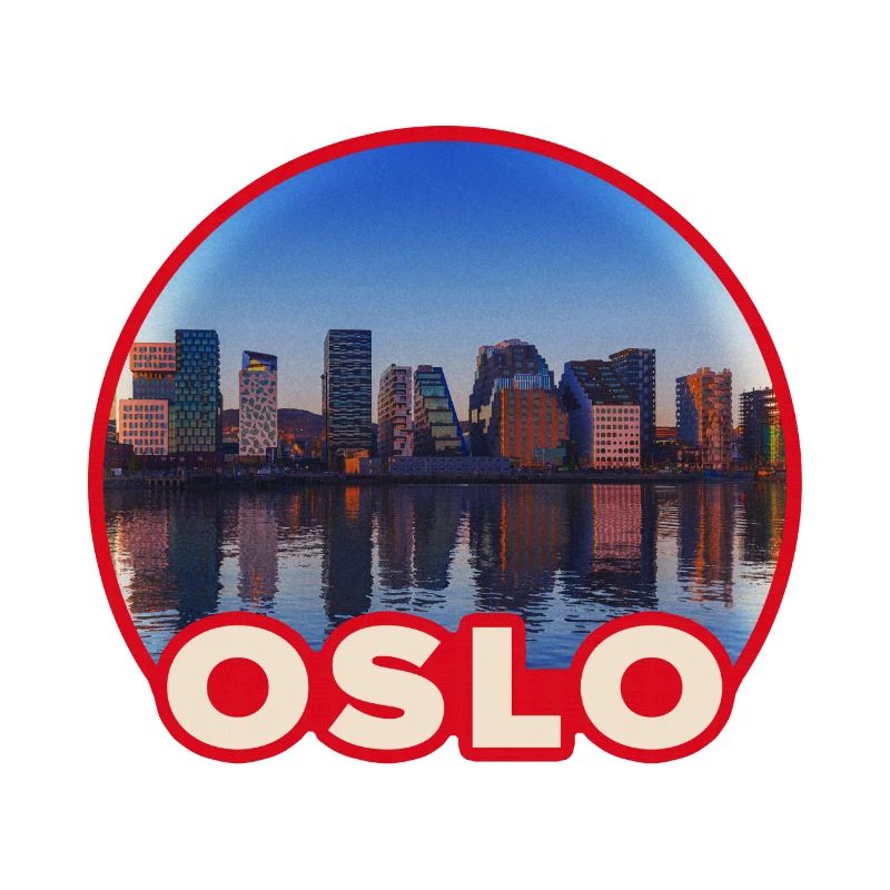 Oslo Skyline Round Logo