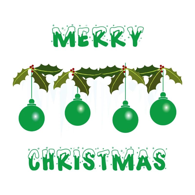 Boules de Noël vertes