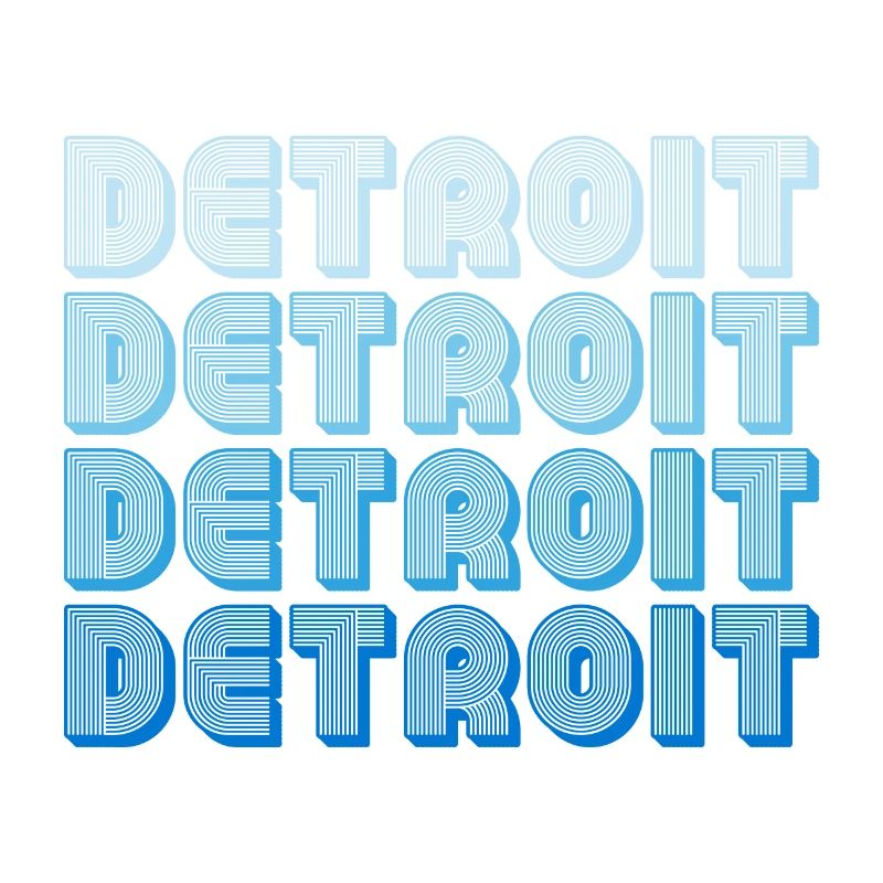 Séquence de mots en gradient de Detroit