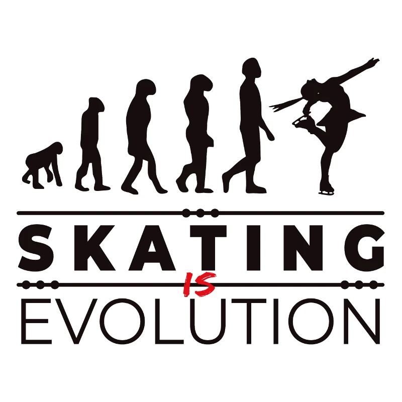 Skating is evolution - Message Humor Parodie