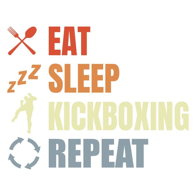 Manger du sommeil Kickbox Répéter