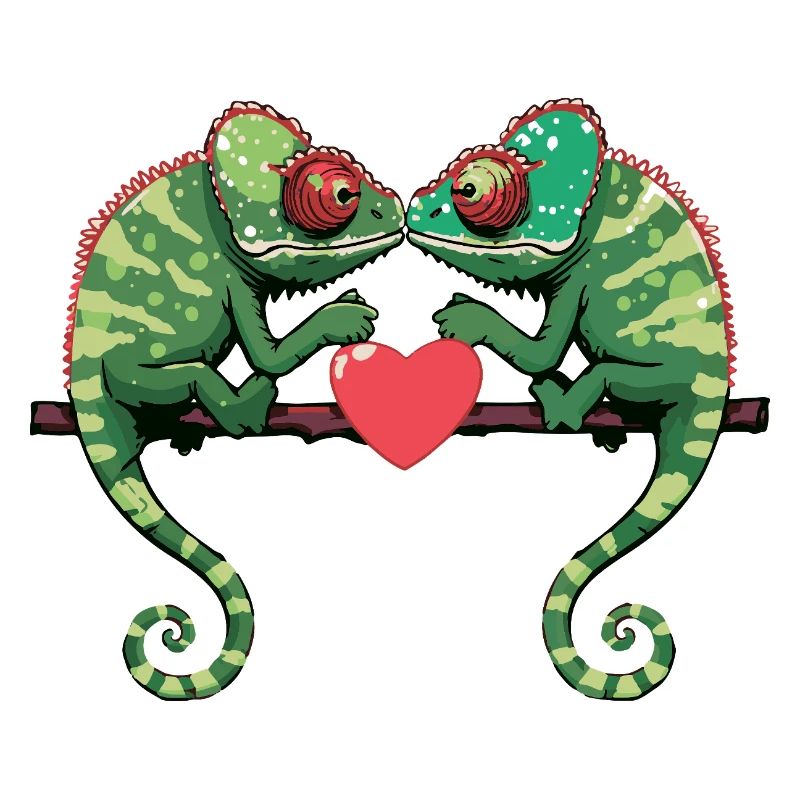 Chameleon Paar Valentinstag