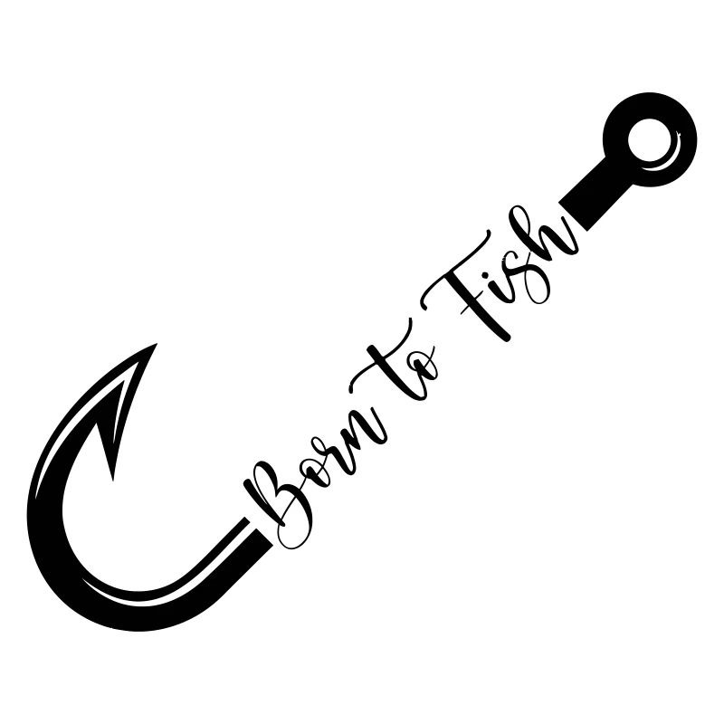 Born to Fish Hook Design