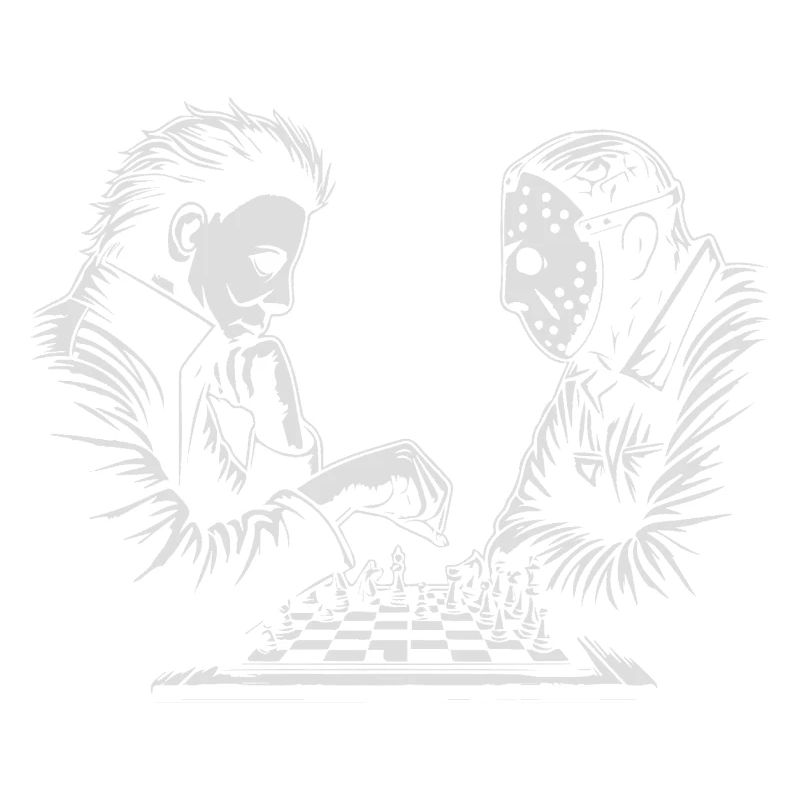 Illustration de match d’échecs étrange