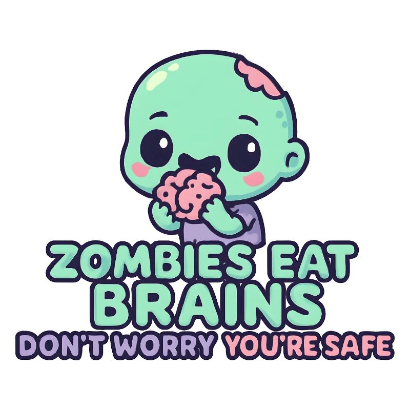 Zombie Kawaii Déguste Cerveau