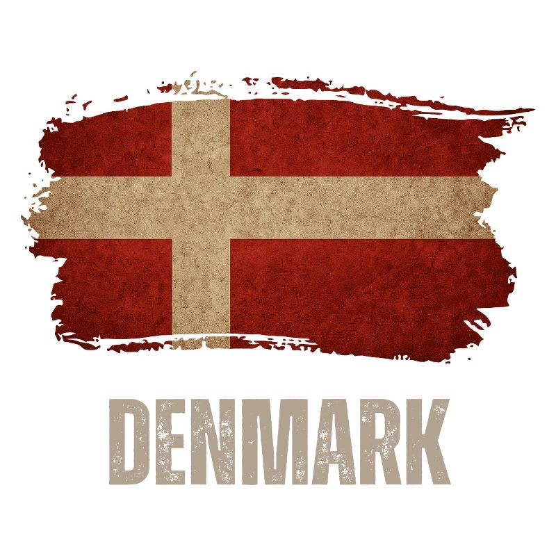Vintage Danemark, drapeau du Danemark