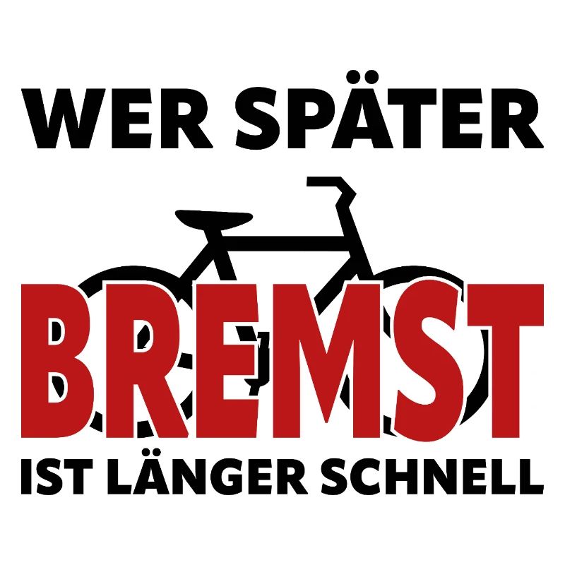 Si tu freines plus tard, tu es plus rapide et plus longtemps - vélo