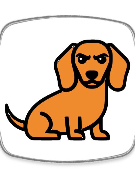 Dachshund Dog Brown Comic