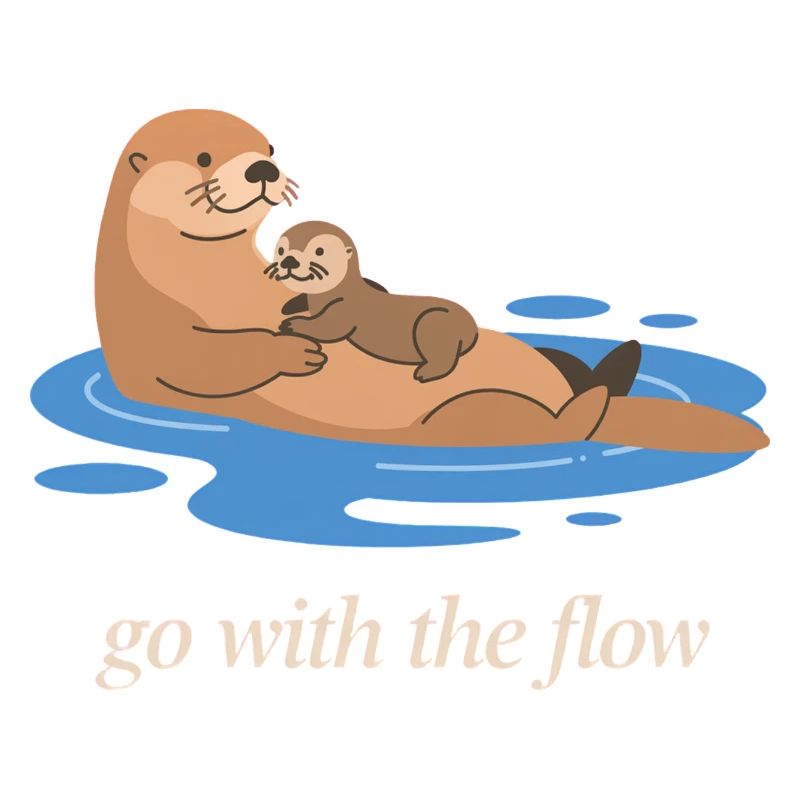 Otter-Duo geht mit dem Strom