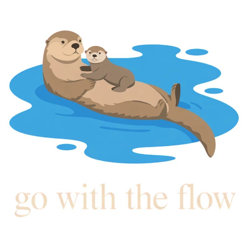 Otter Duo: Geh mit dem Strom