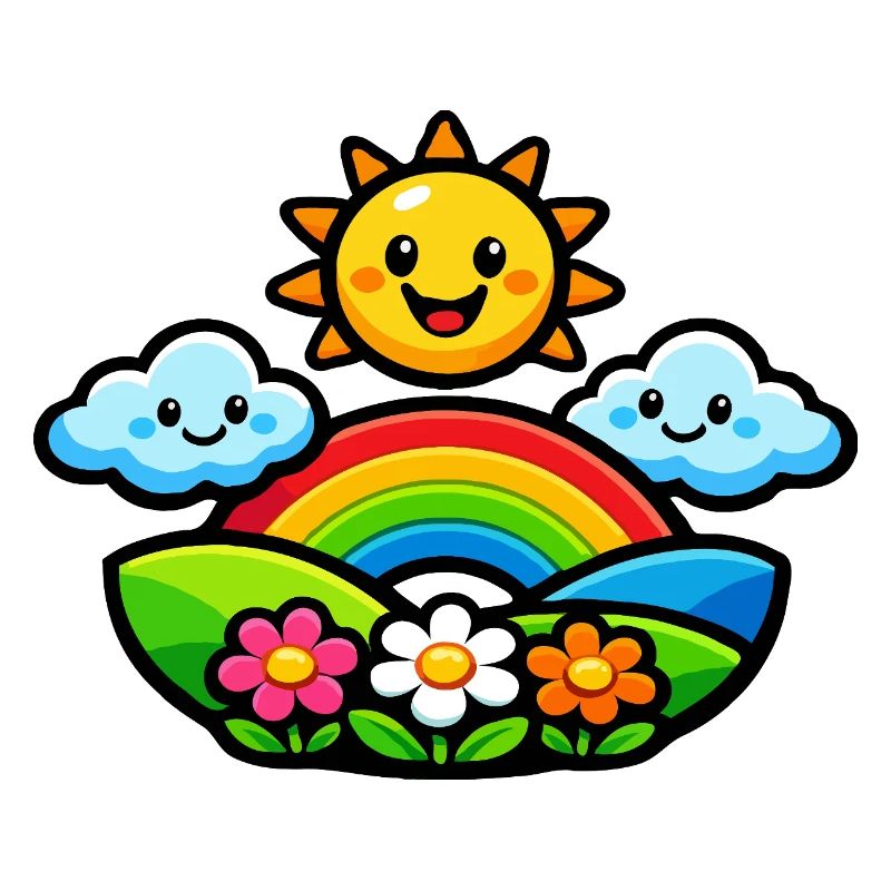 Fleurs arc-en-ciel du soleil
