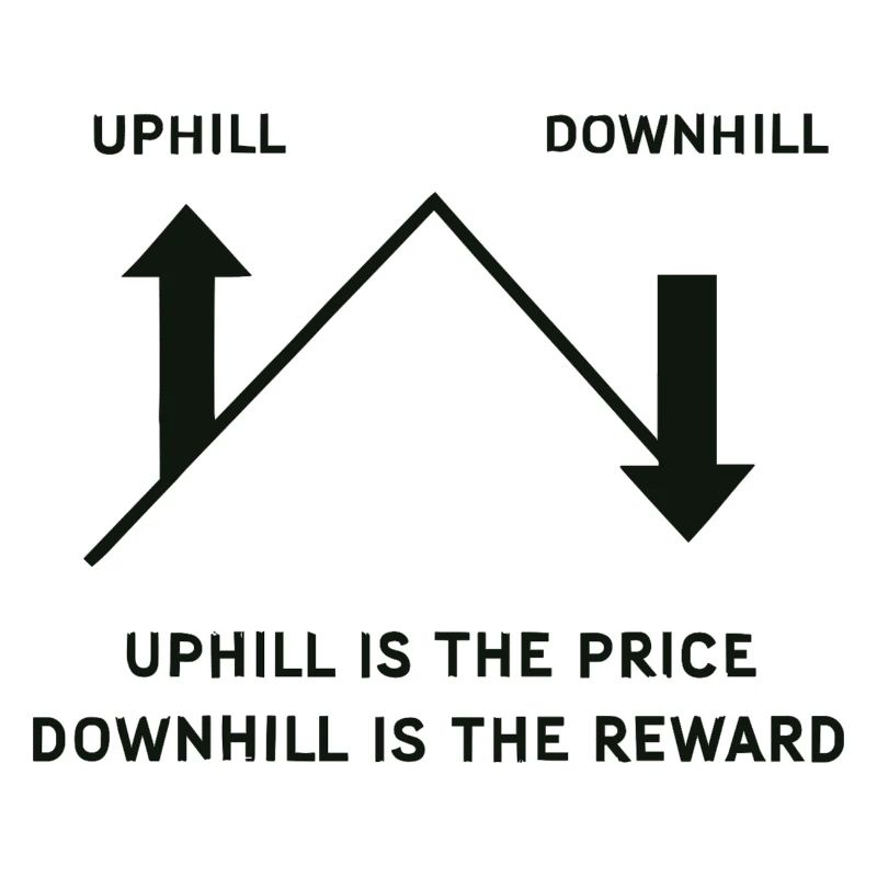 Gravity MTB : la montée est le prix, la récompense de la descente