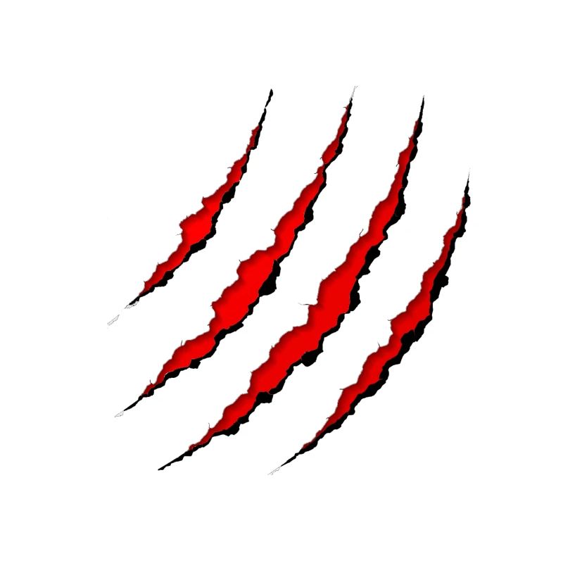 Scratch marks Wolf claw