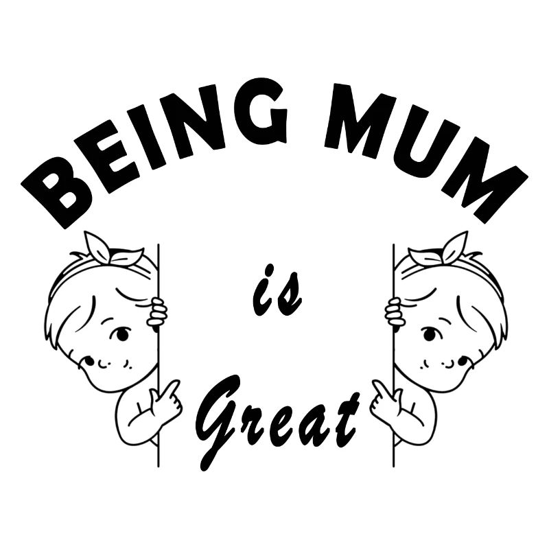 Being mum is great Bébé en cours enceinte maman