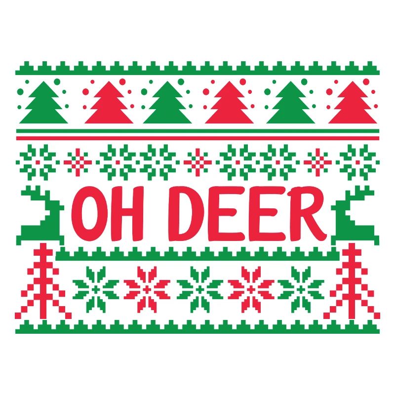 Hässlicher Pullover - Oh Deer