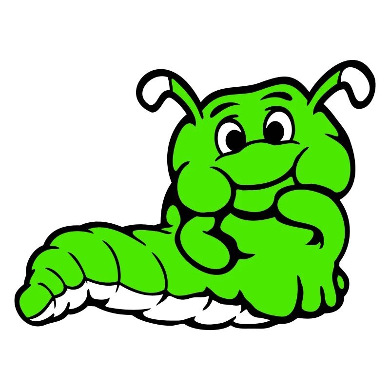 Chenille Ver Timide Amicale Curieux