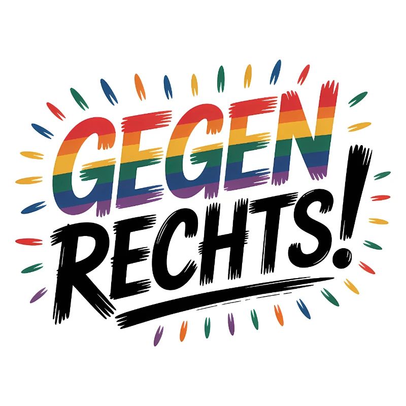 Gegen Rechts - Cool Pride Logo