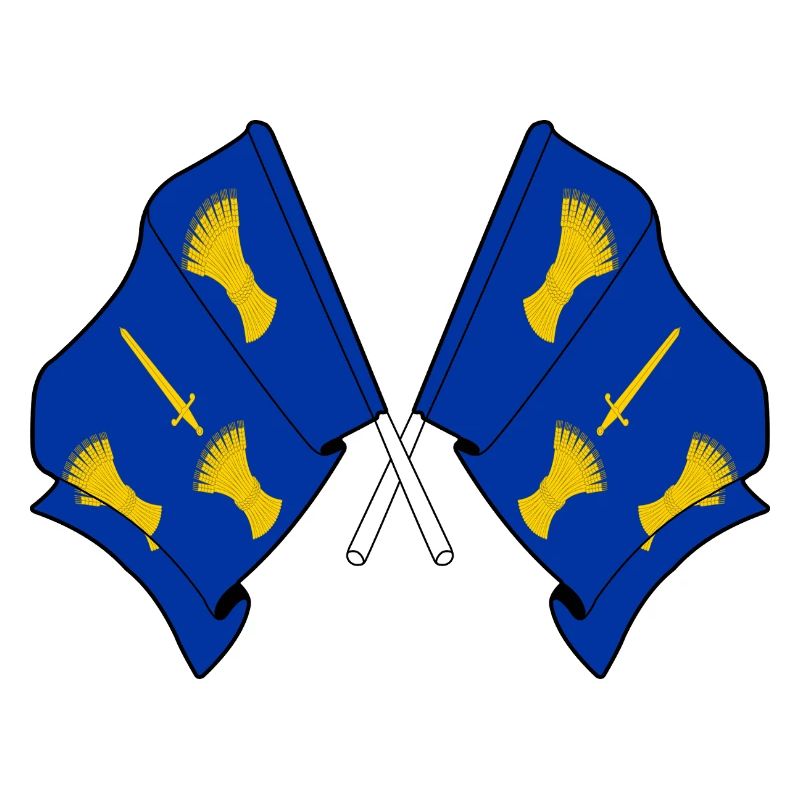 Cheshire Flag Crossed