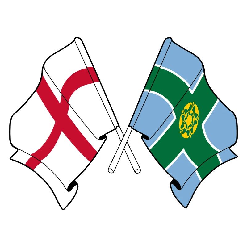 Drapeaux Derbyshire x Angleterre