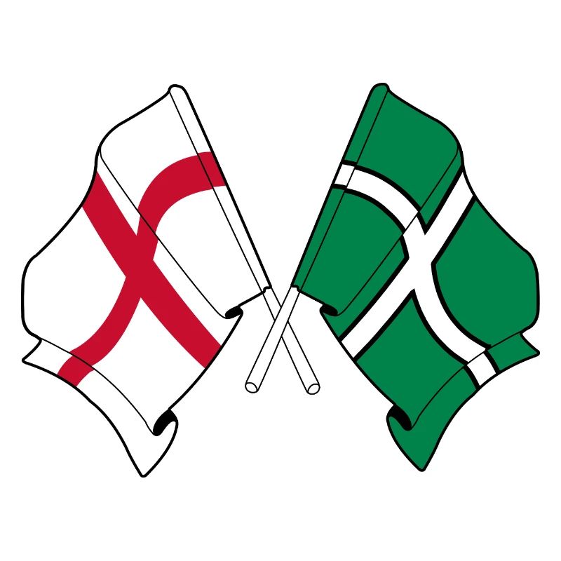 Devon & England Crossed