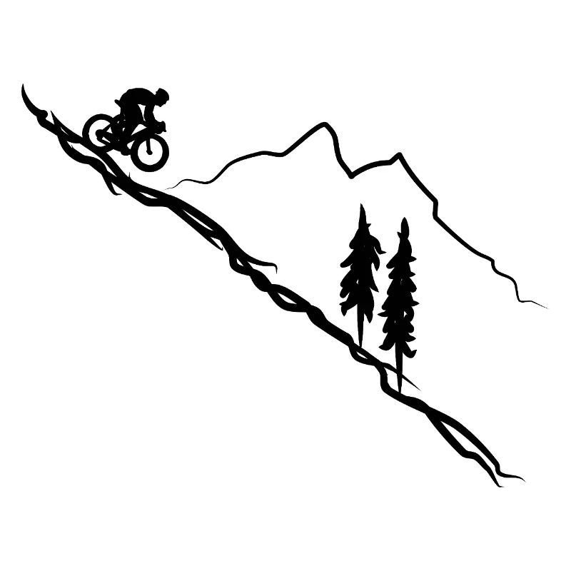 Descente de vélo de VTT à vélo