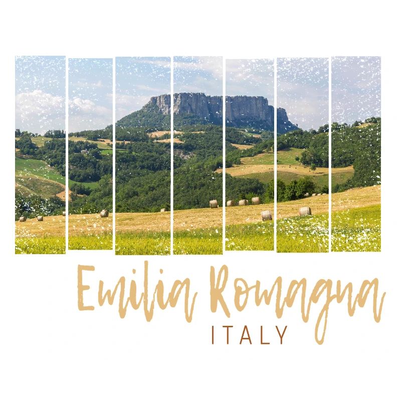 Emilia-Romagna in Italy Panorama Souvenir