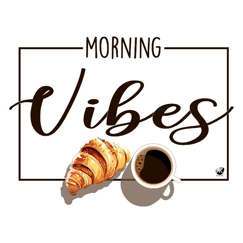 Tasse Kaffee & Croissant