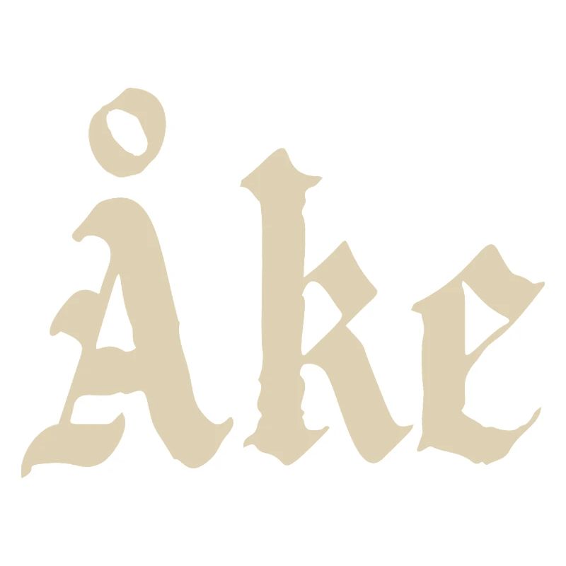 Åke Gothic Monogram Lettering
