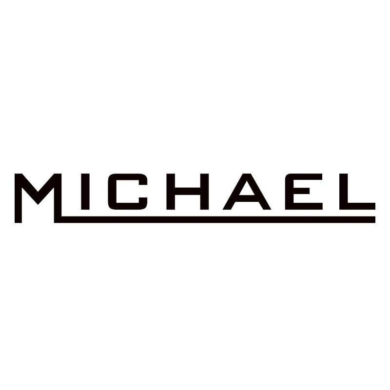 Michael Name Design black