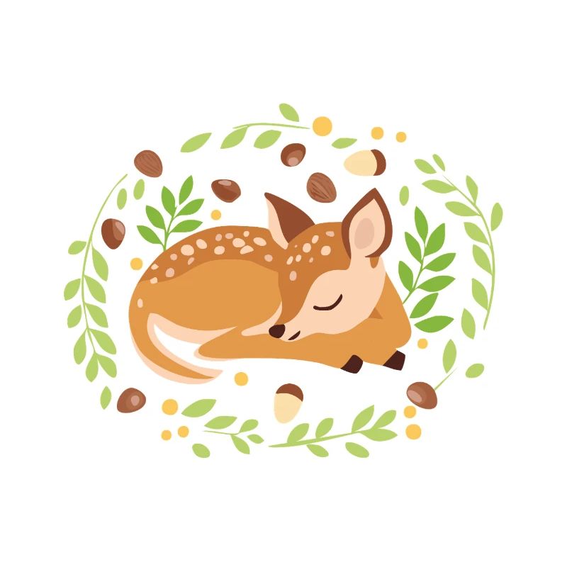 Sleeping fawn